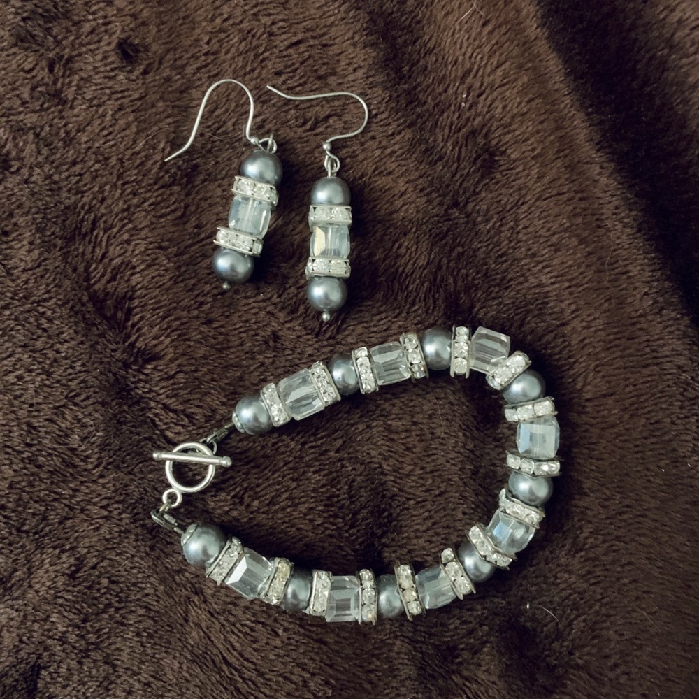 Custom Earrings and Bracelet